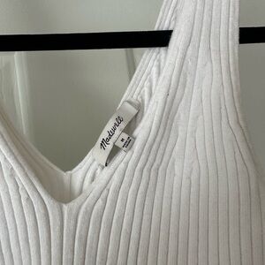 Madewell Cropped Sweater Tank Size M